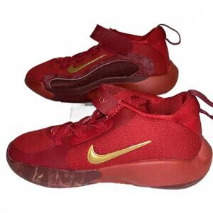 Nike IsoFly PS "Gym Red/Metallic Gold" FZ7297-600 Little Kids 11C | NEW
